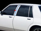 For 1984-1990 Caprice Sedan Polished Stainless Steel 2pc Chrome Pillar Post Trim