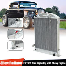 3row 20 High Aluminum Radiator For 1932 Ford High-boy With Hot Rod Chevy Engine