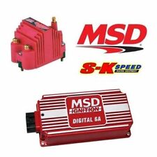 Msd 9955 Ignition Kit - 6201 Digital 6a Ignition Box 8207 Blaster Ss Coil