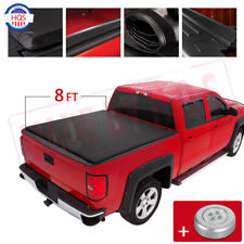 8ft Long Bed Soft Roll Up Tonneau Cover For 2002-2018 Dodge Ram 1500 3500 2500