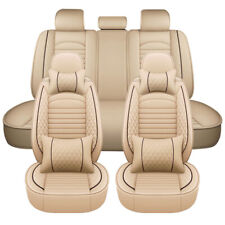 For Ford Car Seat Covers 5-seats Full Set Leather Front Rear Protector Cushion