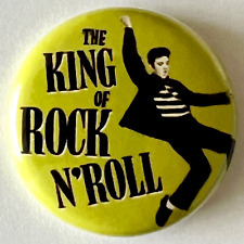 Elvis Presley The King Of Rocknroll - Button Pin Badge 1 25mm