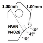 45-1.00mm.valve Seat Cutting Carbide Tip Bitserdi Newen Rottler Sunnen Goodson