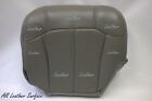 1999 2000 2001 2002 Chevy Tahoe Driver Bottom Leather Seat Cover Gray Trim 922