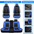 Fit For Nissan Faux Leather Car Seat Covers 5 Seats Full Set Seat Protector