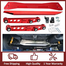 Red Rear Lower Control Arms Subframe Brace Tie Bar For Honda Civic Eg 92-95