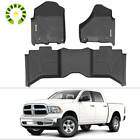 Floor Mats All Weather Liners For 2013-2018 Dodge Ram 1500 Crew Cab Front Rear
