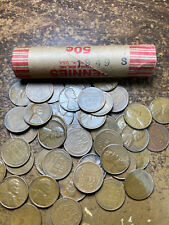 1949-s Lincoln Wheat Cent Penny Roll Nice Condition