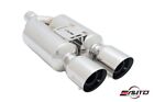 Megan Universal M-rs 4 Stainless Dual Twin Tip Exhaust Muffler 2.25 Inlet
