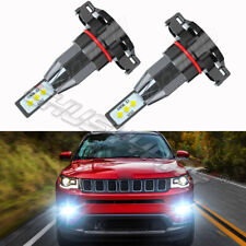 2 X White 5202 Psx24w 2504 Led Drl Light Bulbs For 2017 2018 2019 Jeep Compass