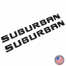 2x For Chevy Suburban Door Liftgate Nameplates Letter Badge Emblem Gloss Black