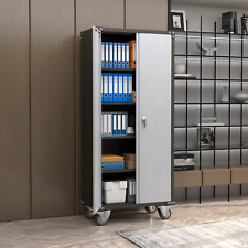 72 H Metal Garage Storage Cabinets Office Storage Cabinets Adjustable Shelves