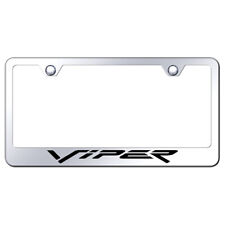 License Plate Frame For Dodge Viper On Stainless Steel Officially Licensed