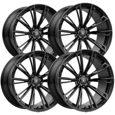 Set Of 4 Staggered-asanti Abl30 Corona 20 5x4.5 Gloss Black Wheels Rims
