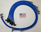 Chevy 327 350 Small Block Hei Under The Exhaust 8.5mm Blue Spark Plug Wires Usa
