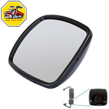 Black Heated Wide Angle Mirror For 03-19 Freightliner M2 106 112 Left Or Right