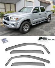 Eos For 05-15 Toyota Tacoma Crew Cab In-channel Side Window Visors Rain Guards