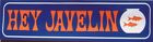 Hey Javelin Amc Bumper Sticker Emblem 1967 68 Dealership Fishbowl Flash Sale