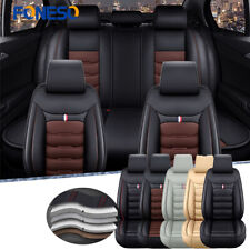 For Ford Car 125 Seat Covers Full Set Pu Leather Front Rear Protectors Pad Mat