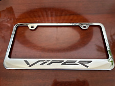 Dodge Viper Mirrored Chrome License Plate Frame Official Licensed Free Shipping