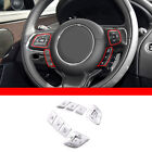 Alloy Steering Wheel Button Silver Trim For Range Rover Evoquejaguar Xj 2010-19
