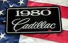 1980 Cadillac License Plate Tag 80 Caddy Seville Eldorado Coupe Deville Sedan
