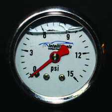 Fuel Pressure Analog Gauge 0-15 Psi Liquid Filled Free Shipping By Intellitronix