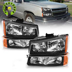 For Chevy Silveradoavalanche 2003-2006 Headlights Assembly Pair Headlamps