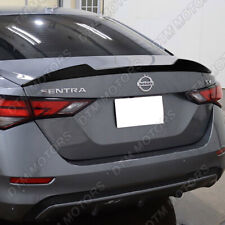 For 20-24 Nissan Sentra V-style Pearl Black Rear Trunk Lid Spoiler Wing W-power