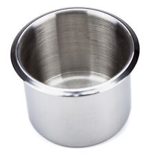 Small Standard Stainless Steel Drop In Cup Holder For Poker Casino Table