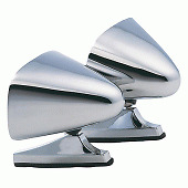 Nosvintage Classic Chrome Dual Twin Sport Bullet Shape Hot Rod Side Mirrors