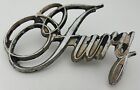 Vintage Plymouth Fury Emblem Script 18700 3811524 Metal 2 Pin 1970s Oem 4.25