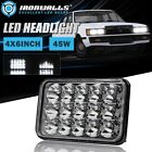 4x6 Inch Led Headlight Chrome Hi-lo Beam Reflector For 1974-1998 Vintage Ford