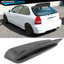 Fits 96-00 Honda Civic Hatchback Bys Style Unpainted Roof Spoiler Wing Lip Abs