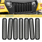 7pcs Honeycomb Mesh Front Grill Inserts For 1997-2006 Jeep Wrangler Tj Unlimited