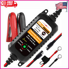 Car Auto Motorcycle Battery Charger Float Trickle Tender Maintainer 12v 800ma