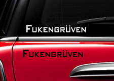 Fukengruven For Volkswagen Decal Vinyl Car Window Sticker Any Size
