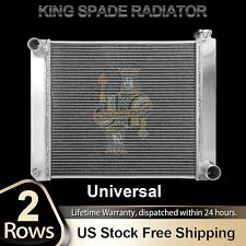 2rows Universal 24 X 19 Aluminum Radiator For Ford Chevy Gm Small Block Engine