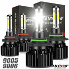90059006 Led Combo Cree Cob Led Headlight Kit 360000lm Light Bulbs Hilow Beam