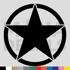 Star Emblem Vinyl Die Cut Decal Sticker - Army Military