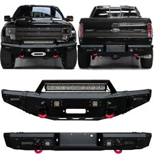 Vijay For 2009-2014 Ford F150 Raptor Front Bumper And Rear Bumper W Led Lights
