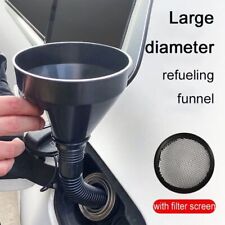 Flexible Spout Filter Funnel W Mesh Extension Hose For Car Engine Oil Gasoline