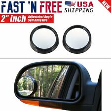 2 Pcs Universal 2 Wide Angle Convex View Adjustable Blind Spot Mirror For Car