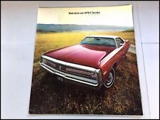 1970 Chrysler 36-page Large Car Sales Brochure Catalog - Newport New Yorker 300