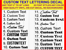 Custom Text Vinyl Lettering Decal For Car Truck Shop Jdm Business Racing Insta
