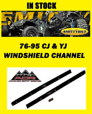Smittybilt Windshield Channel 90101 For 76-86 Jeep Cj5 -cj7 87-95 Yj Wrangler