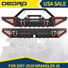 Oedro Textured Front Or Rear Offroad Bumper Fit For 2007-2018 Jeep Wrangler Jk