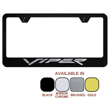 Dodge Viper Laser Etched Logo Standard License Plate Frame Official Licensed
