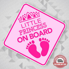 Cute Little Princess On Board Sticker Decal Kid Baby In Car Van Window Decorate