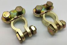 2 Pack Brass Battery Terminals Connectors Clamps Top Post Terminal Protector